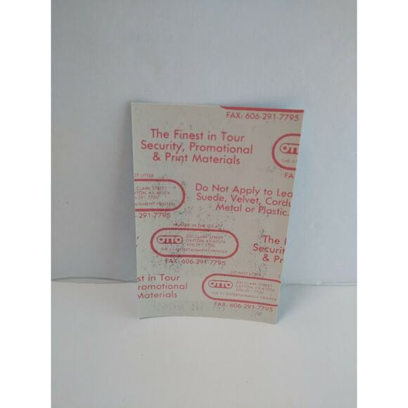 Ten Years After Alvin Lee Backstage Pass Original 1990 Hard Rock Music Pink - Picture 3 of 3